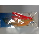 Силиконовые осьминоги, кальмары средние оснащенные (поводок, карабин, крючок) набор 3 шт